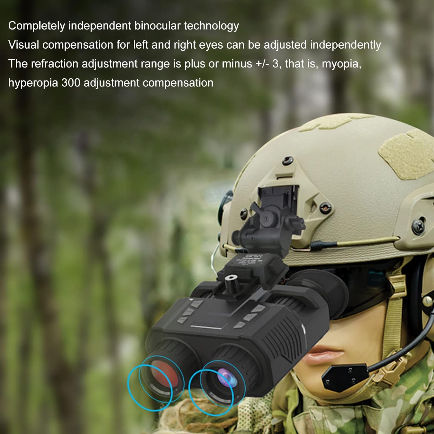 2023 Upgrade New Digital Night Vision Binoculars Gifts 1080p FHD Infrared Digital Goggles for Hunting Camping Surveillance Head Mounted Telescope 4X Zoom