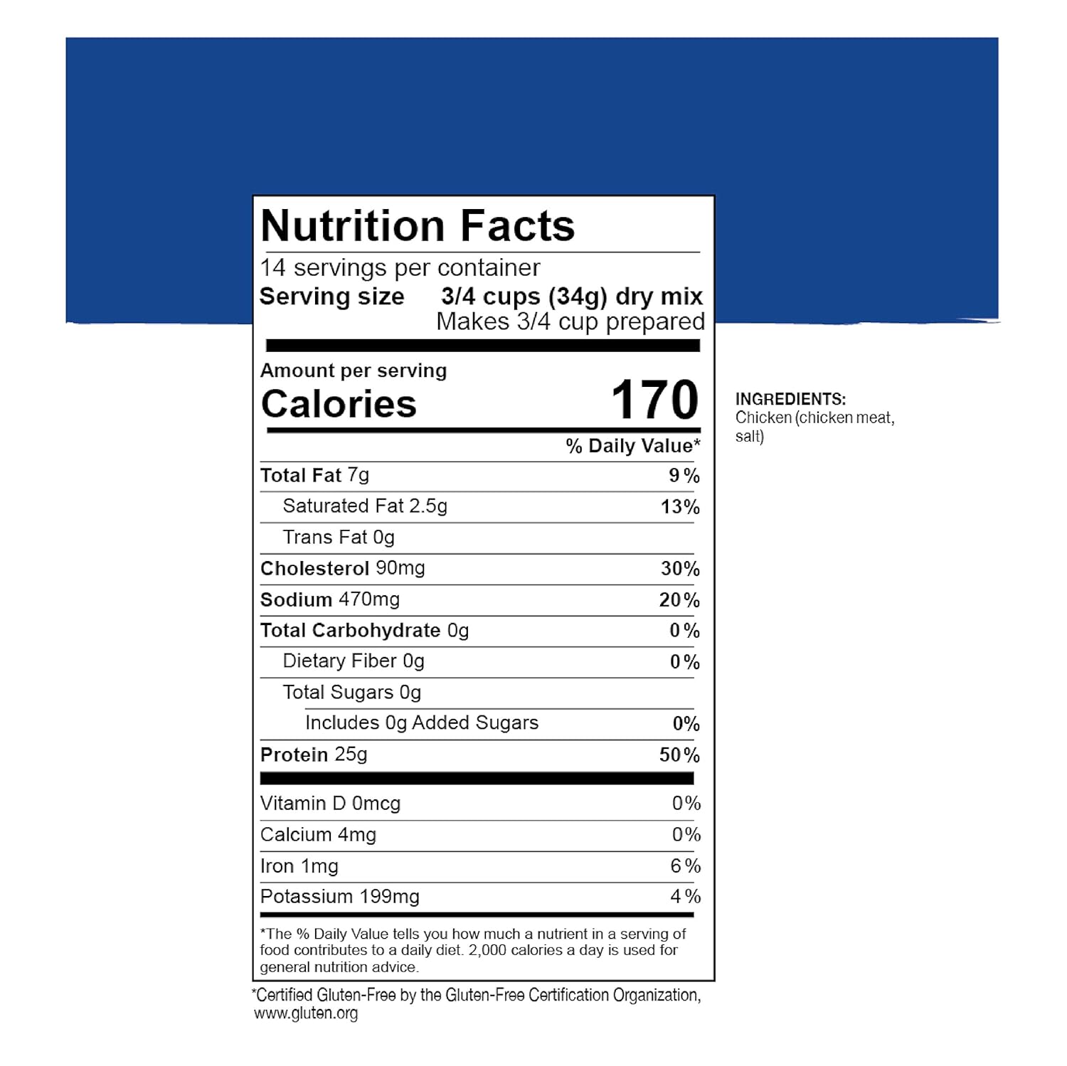 Mountain House Cooked Diced Chicken | Freeze Dried Survival  Emergency Food | #10 Can | Gluten-Free, 30235-Parent  Augason Farms Vegetable Stew Blend 2 lbs 0.5 oz No. 10 Can