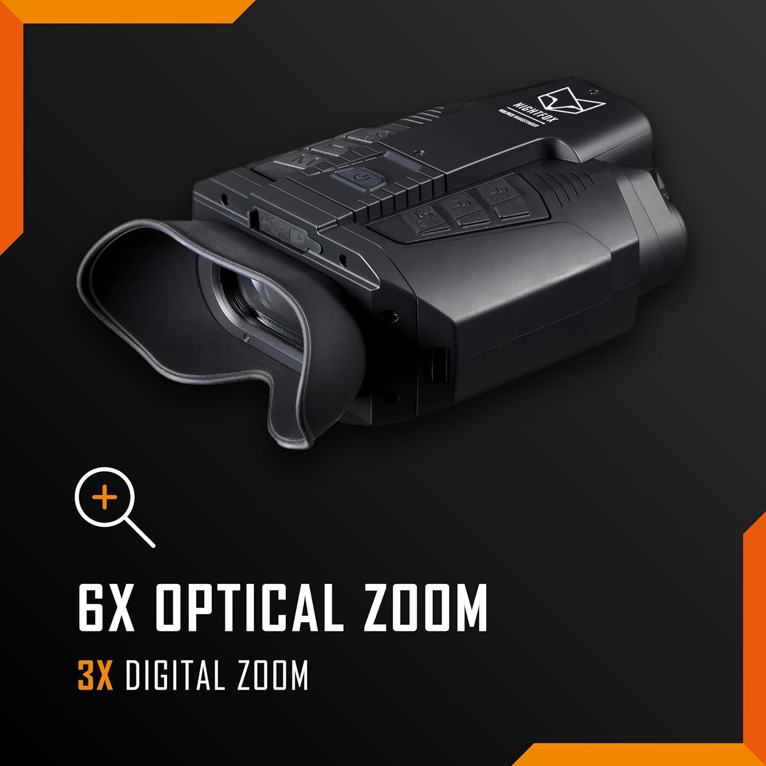 Nightfox Vulpes Digital Night Vision Goggles | Integrated Laser Rangefinder | Full High Definition FHD 1080p Sensor | Records Video + Audio | 220yd Range, 6X Magnification | Hunting, Security