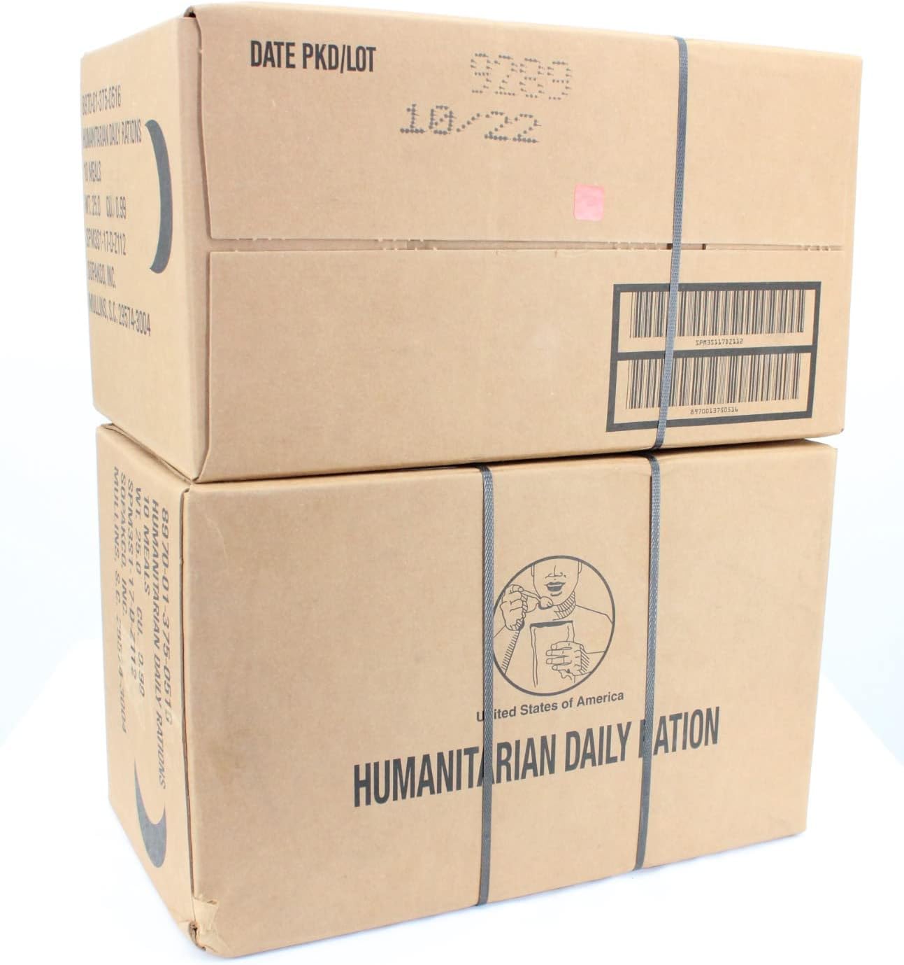 1 Pallet HUMANITARIAN DAILY RATION MRE - RANDOM MENU - Inspection date of 10/2022 or Newer