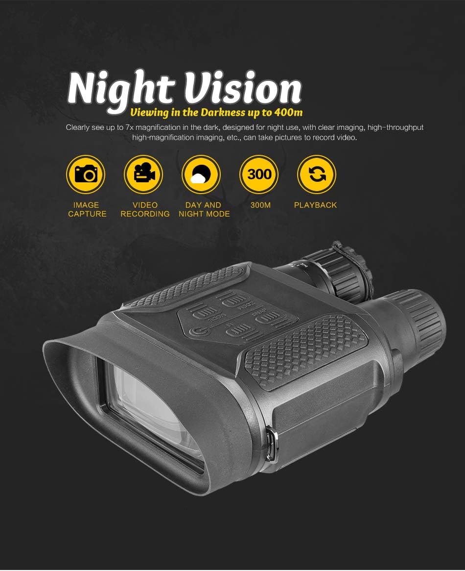 ACEXIER 7X31 Infared Digital Hunting Night Vision Binoculars 2.0 LCD Military Day and Night Vision Goggles Telescope for Hunting