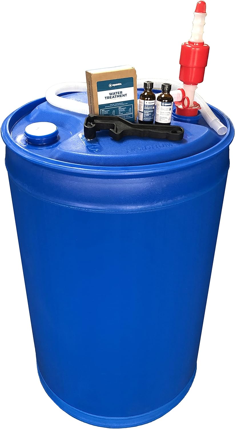 Augason Farms 6-07910 Water Filtration and Storage Kit 55 Gallon BPA-Free Wate