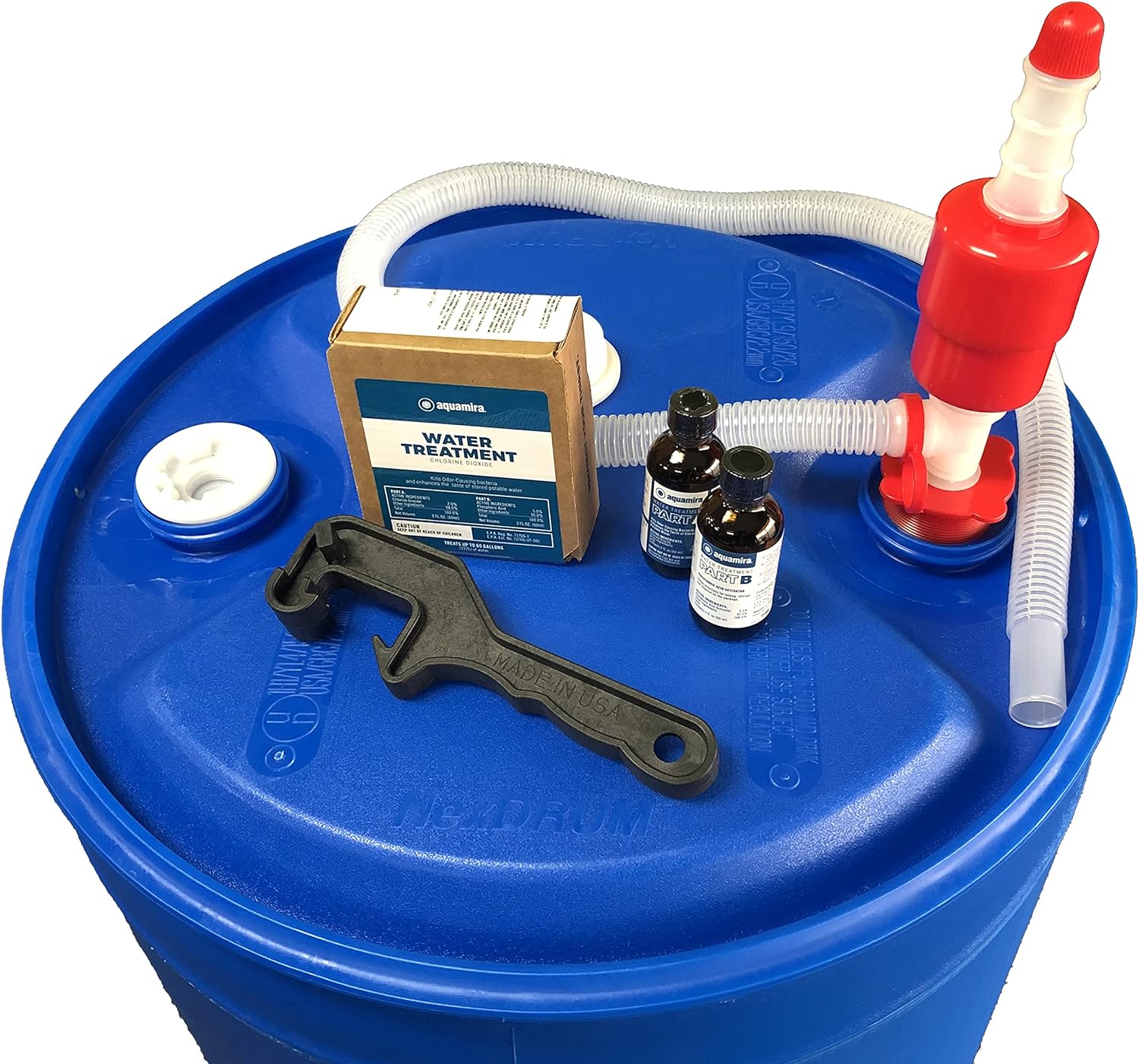 Augason Farms 6-07910 Water Filtration and Storage Kit 55 Gallon BPA-Free Wate