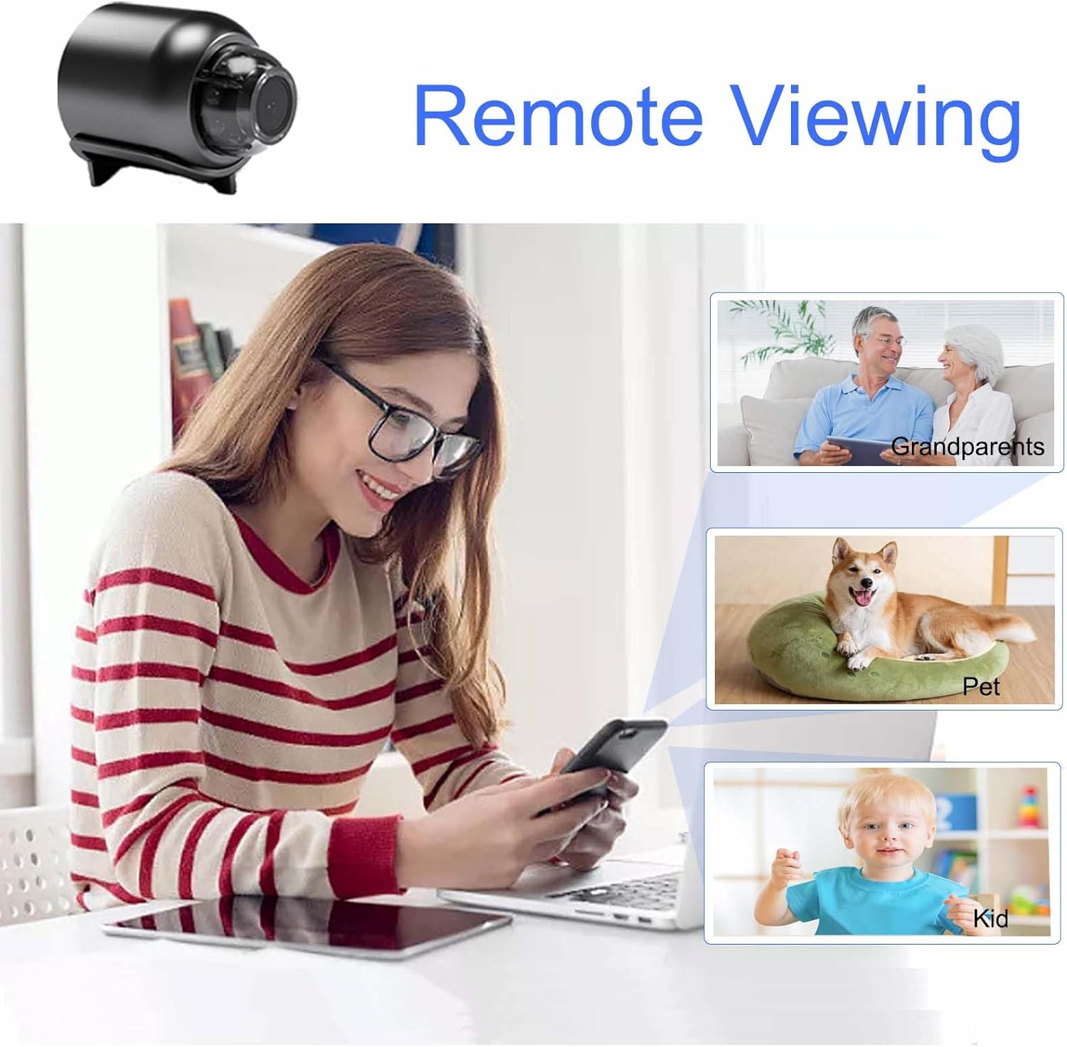 Discreet HD 1080P WiFi Hidden Spy Camera with Remote Viewing - Protect Your Home and Office with Unobtrusive Surveillance