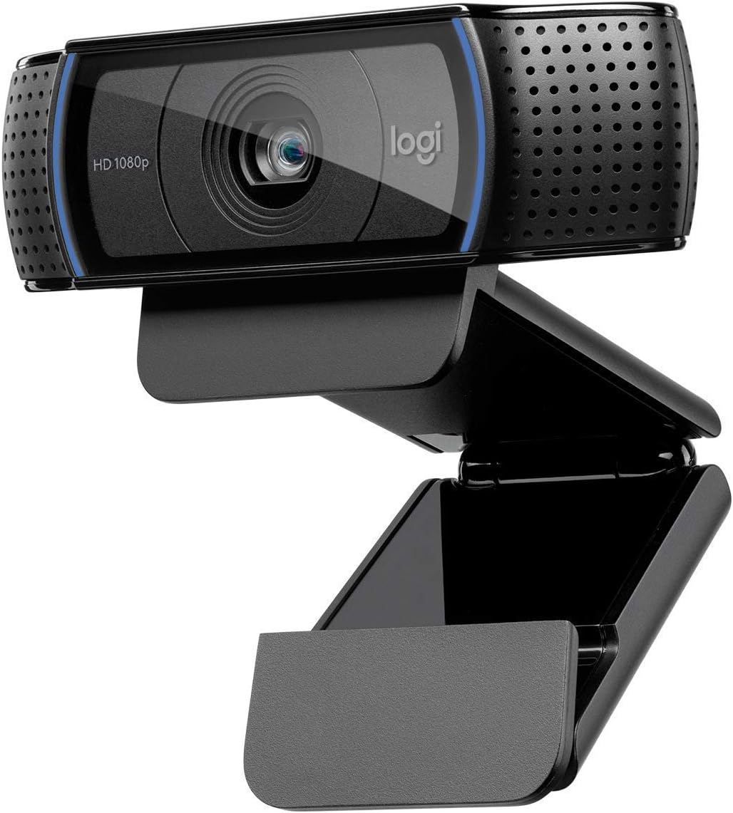 Logitech HD Pro Webcam C920, 1080p Widescreen Video Calling and Recording-(Renewed)