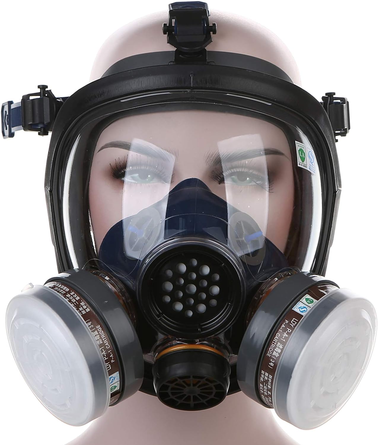 UOPASD Organic Vapor Respirator full face gas mask with Activated Carbon Air Filter