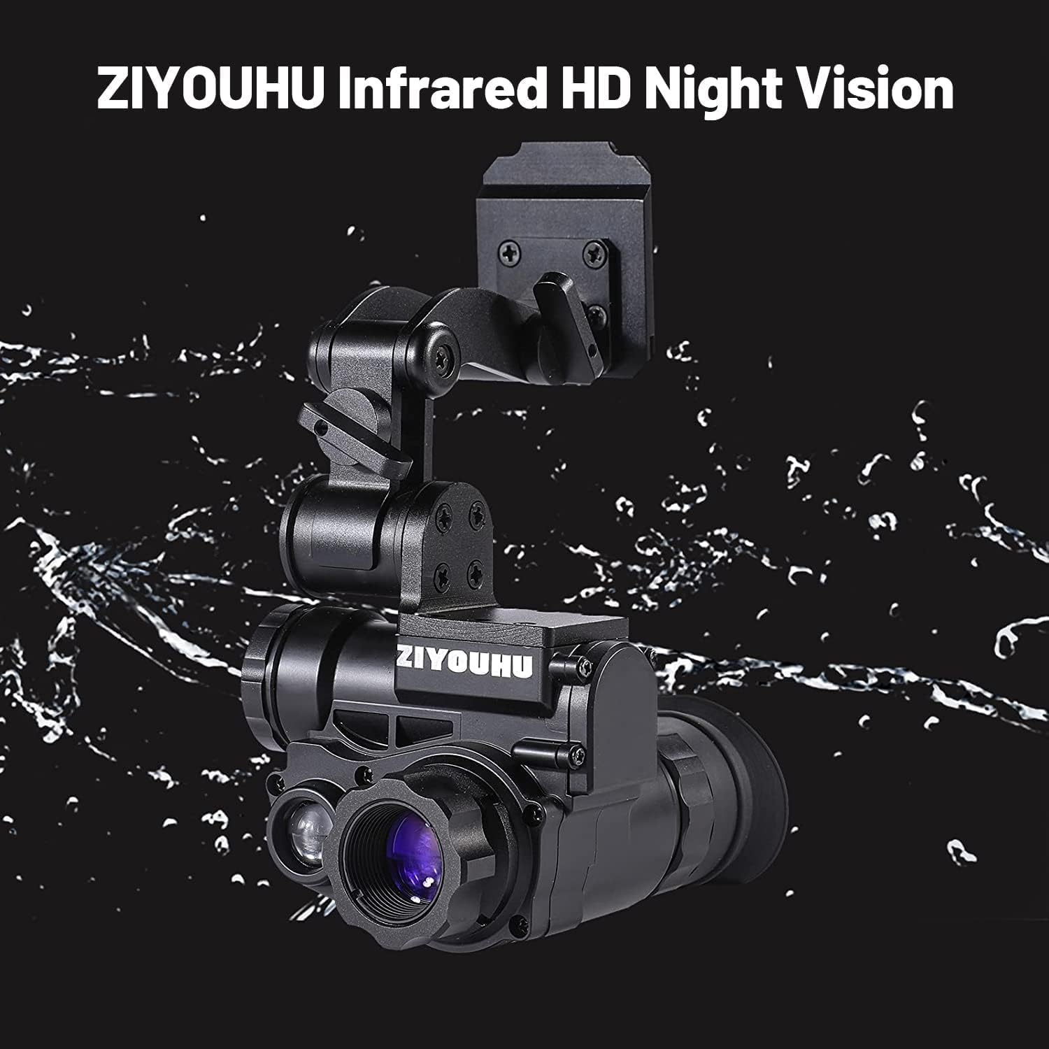 ZIYOUHU Night Vision Monocular,Night Vision Goggle Monocular for Adults,Night Vision scopes Digital Night Vision for 100% Darkness Night Hunting